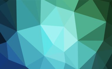 Açık mavi, yeşil vektör soyut mozaik arka plan. Tamamen yeni bir renk illüstrasyon poligonal bir tarzda. İşiniz için yeni tasarım.