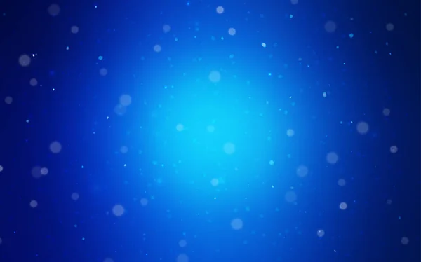 Темная Векторная Текстура Синего Цвета Цветными Снежинками Современная Геометрическая Абстрактная — стоковый вектор
