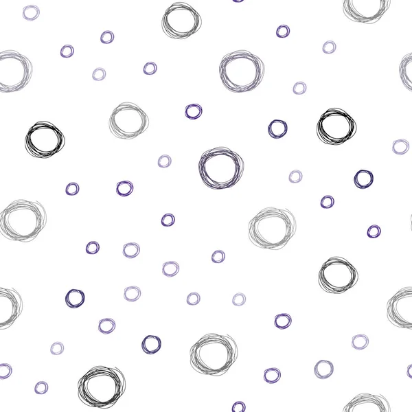 Fond Sans Couture Vecteur Violet Foncé Avec Des Bulles Illustration — Image vectorielle