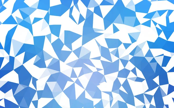 Hellblauer Vektor Polygon Abstrakter Hintergrund Glänzende Polygonale Illustration Die Aus — Stockvektor