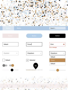 Açık mavi, sarı vektör web UI kiti ile küreler. Web Kullanıcı arabirimi kiti başlığını soyut degrade daireler ile. Bu örnek için sitesidir.