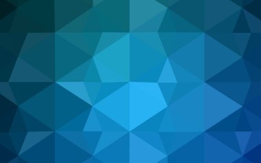 Hafif mavi vektör düşük poli kapak. Gradyan ile poligonal soyut resim. İş tasarımınız için yeni stil.