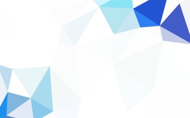 Hafif mavi vektör soyut poligonal şablonu. Gradyan ile zarif parlak poligonal illüstrasyon. Desen için bir marka kitabın zemin.