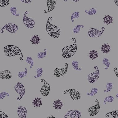 Koyu pembe, mavi sorunsuz doğal zemin yaprak ve çiçek ile vektör. Yaprak ve çiçek beyaz arka plan üzerinde gradyan ile. Marka kitap tamamen yeni şablon.