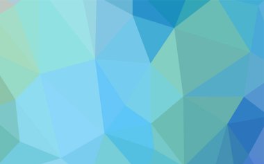 Hafif pembe, mavi vektör soyut mozaik arka plan. Gradyan ile zarif parlak poligonal illüstrasyon. Tamamen yeni bir tasarım sizin broşürü.