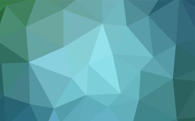 Açık mavi, vektör Çokgen soyut düzen yeşil. Noktalı resim stili üçgenler ile yaratıcı çizimde. Senin arka plan için dokulu deseni.