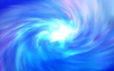 Galaksi yıldızlı hafif Mavili vektör arkaplanı. Büyük Ayı yıldızlı modern soyut illüstrasyon. Astronomi web siteleri için desen.