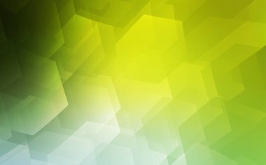 Açık yeşil, sarı vektör arka plan ile altıgen yanarak bahislerin doğru. Soyut illüstrasyon renkli altıgenler ile. Yeni tasarım için Web sitesinin poster, afiş.