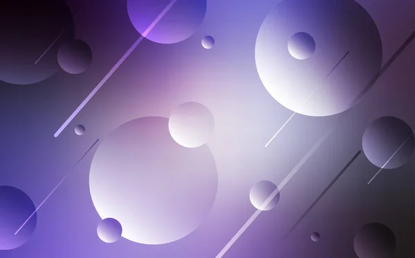 Violette Vektorschablone Mit Kreisen Moderne Abstrakte Illustration Mit Bunten Wassertropfen — Stockvektor