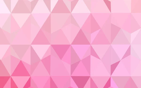 Rose Clair Couverture Mosaïque Triangle Vectoriel Jaune Illustration Créative Demi — Image vectorielle