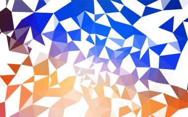 Açık mavi, sarı vektör Çokgen arka plan. Gradyan ile poligonal soyut resim. İşiniz için en iyi üçgen tasarım.