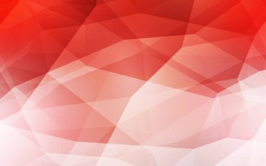 Işık kırmızı vektör Çokgen arka plan. Çokgen şekilleri ile bir örnek. Web siteniz için köşeli tasarım.