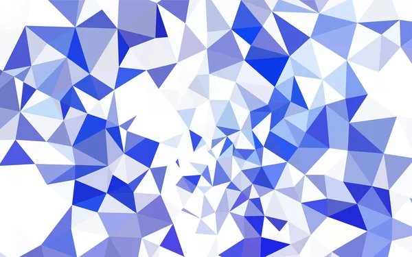 Dunkelblaue Vektordreieck Mosaik Vorlage Dreieckige Geometrische Probe Mit Steigung Polygonales — Stockvektor