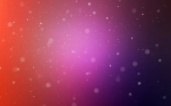 Rose Clair Texture Vectorielle Rouge Avec Flocons Neige Colorés Illustration — Image vectorielle