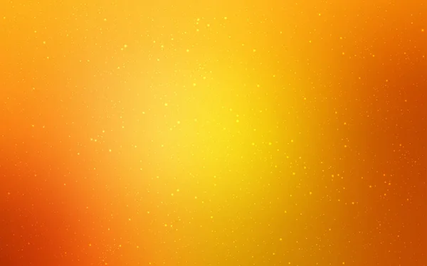 Disposition Vectorielle Orange Clair Avec Étoiles Cosmiques Illustration Abstraite Moderne — Image vectorielle