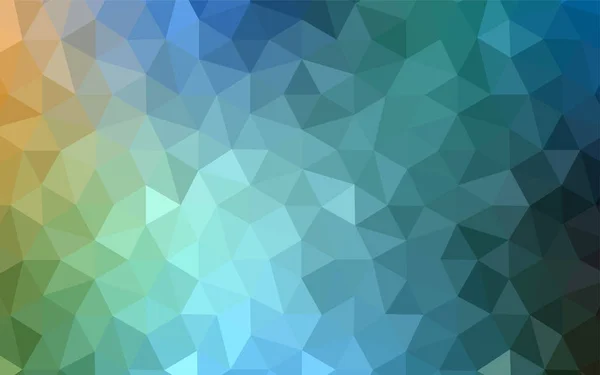 Hellblauer Grüner Vektor Mit Dreieckigem Hintergrund Polygonale Abstrakte Illustration Mit — Stockvektor