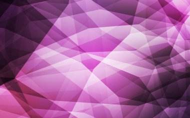 Işık mor, pembe vektör degrade üçgenler doku. Renkli resimde üçgenler ile soyut tarzda. Afiş için tamamen yeni şablon.