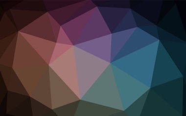 Koyu mavi, kırmızı üçgen mozaik kapak vektör. Gradyan ile Origami tarzında yaratıcı geometrik şekil. Senin arka plan için dokulu deseni.