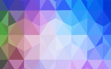 Açık mavi, kırmızı vektör soyut mozaik desen. Çokgen şekilleri ile bir örnek. Web siteniz için köşeli tasarım.