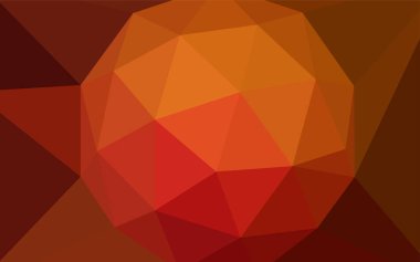 Koyu kırmızı vektör üçgen mozaik doku. Renkli resimde gradyan ile poligonal tarzı. İşiniz için en iyi üçgen tasarım.