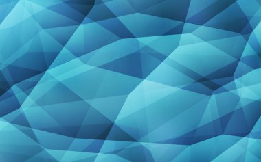 Hafif mavi vektör üçgen mozaik kapak. Poligonal illüstrasyon parlayan, hangi üçgen oluşur. Web siteniz için köşeli tasarım.