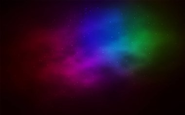 Uzay yıldız koyu çok renkli vektör şablonu. Bulanık arka plan gradyan ile üzerinde alan yıldız. En iyi tasarım, reklam, poster, afiş için.