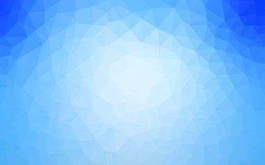 Açık BLUE vektörü soyut çokgen deseni. Yarım ton şeklinde, üçgenli yaratıcı illüstrasyon. İşiniz için en iyi üçgen tasarım.