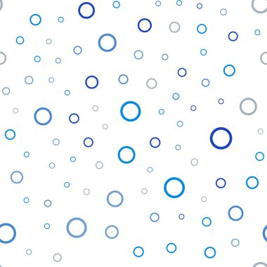 Açık mavi, vektör küreler ile seamless modeli sarı. Bulanık daireler doğa tarzı ile güzel renkli resimde. Marka kitap tamamen yeni şablon.