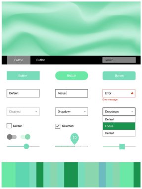 Açık mavi, yeşil vektör tel kafes kiti soyut daireler ile. Bandy çizgilerle modern degrade soyut resim. Bu örnek için sitesidir.