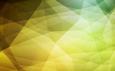 Koyu yeşil, sarı vektör düşük poli doku. Üçgen geometrik örnek gradyan ile. Tamamen yeni bir tasarım sizin broşürü.