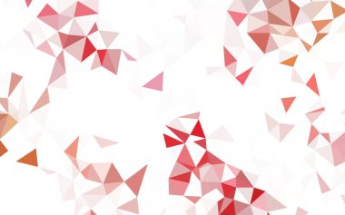 Açık yeşil, kırmızı vektör degrade üçgenler doku. Gradyan ile Origami tarzında yaratıcı geometrik şekil. Desen için bir marka kitabın zemin.