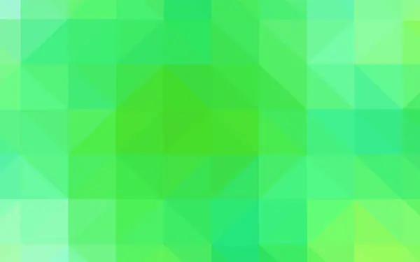 Luz Verde Vector Brillante Fondo Triangular Ilustración Abstracta Brillante Con — Vector de stock