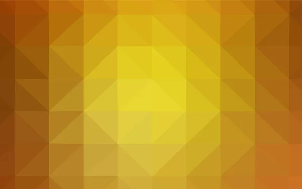 Dunkelgelbe Vektorgradienten Dreiecksmuster Elegante Helle Polygonale Illustration Mit Farbverlauf Muster — Stockvektor