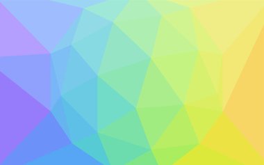 Işık çok renkli vektör soyut mozaik desen. Üçgenli modern soyut çizim. Web siteniz için çokgen tasarım.