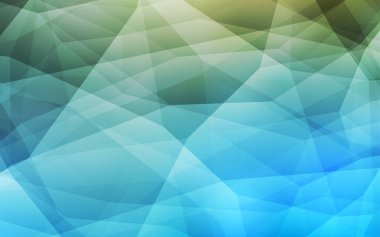 Açık mavi, yeşil vektör soyut mozaik arka plan. Poligonal illüstrasyon parlayan, hangi üçgen oluşur. Cep telefonu arka plan için şablon.