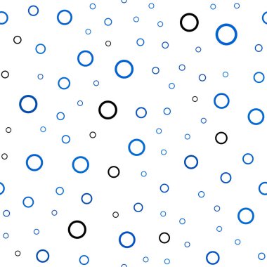 Hafif mavi vektör daire şekilleri ile sorunsuz düzeni. Soyut illüstrasyon renkli baloncuklar doğa tarzı ile. Marka kitap tamamen yeni şablon.