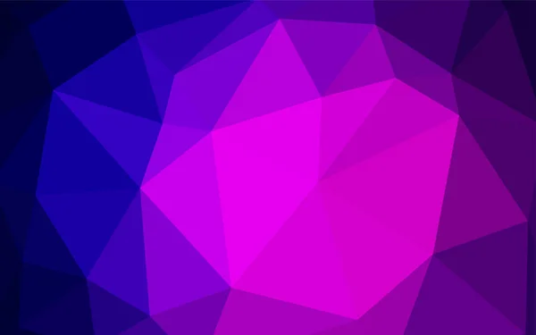 Светло Розовый Синий Вектор Красочная Иллюстрация Многоугольном Стиле Градиентом Треугольный — стоковый вектор