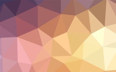 Açık mavi, sarı vektör üçgen mozaik kapak. Tamamen yeni bir renk illüstrasyon poligonal bir tarzda. İşiniz için yeni tasarım.