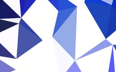 Pembe ışık, vektör Çokgen zemin mavi. Üçgenler ile renkli soyut resimde. Afiş için tamamen yeni şablon.