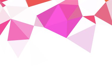 Açık mavi, kırmızı vektör Çokgen arka plan. Çokgen şekilleri ile bir örnek. Web siteniz için yeni bir doku.