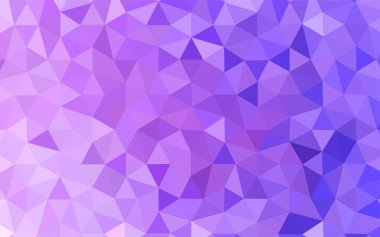 Hafif mor vektör üçgen mozaik doku. Gradyan ile poligonal soyut resim. Web siteniz için köşeli tasarım.