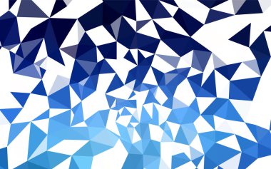 Koyu mavi vektör Çokgen arka plan. Renkli resimde üçgenler ile soyut tarzda. Marka kitap için yeni şablon.