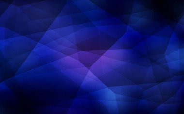 Koyu mavi vektör düşük poli düzeni. Poligonal illüstrasyon parlayan, hangi üçgen oluşur. İşiniz için en iyi üçgen tasarım.