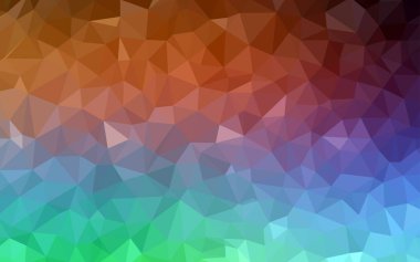 Açık yeşil, kırmızı vektör düşük poli kapak. Geometrik şekil gradyan ile Origami tarzında. İşiniz için yeni tasarım.