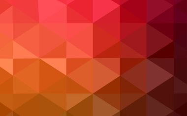 Koyu kırmızı, sarı vektör üçgen mozaik doku. Renkli resimde gradyan ile soyut tarzda. Tasarımınız için yeni bir doku.