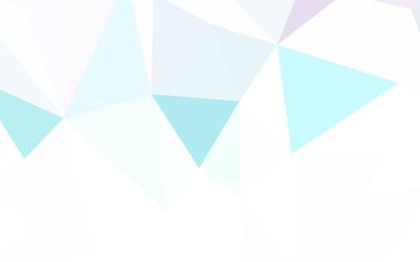 Açık mavi, kırmızı vektör soyut mozaik arka plan. Gradyan ile Origami tarzında yaratıcı geometrik şekil. Tasarımınız için üçgen desen.