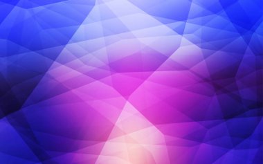 Açık mavi, kırmızı vektör poligonal şablonu. Tamamen yeni bir renk illüstrasyon poligonal bir tarzda. İşiniz için yeni tasarım.