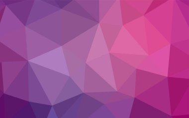 Mor ışık, vektör soyut poligonal şablon pembe. Renkli resimde gradyan ile poligonal tarzı. Tamamen yeni bir tasarım sizin broşürü.