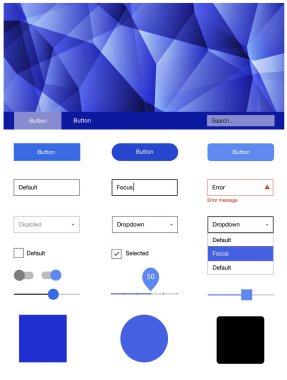 Hafif mavi vektör tel kafes kiti kristalleri ile. Arka plan üzerinde renkli stil rehberi üçgenler ile. Bu örnek için sitesidir.