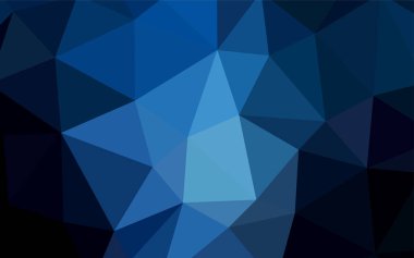 Koyu mavi vektör zemin Çokgen. Gradyan ile poligonal soyut resim. İş tasarımınız için yeni stil.